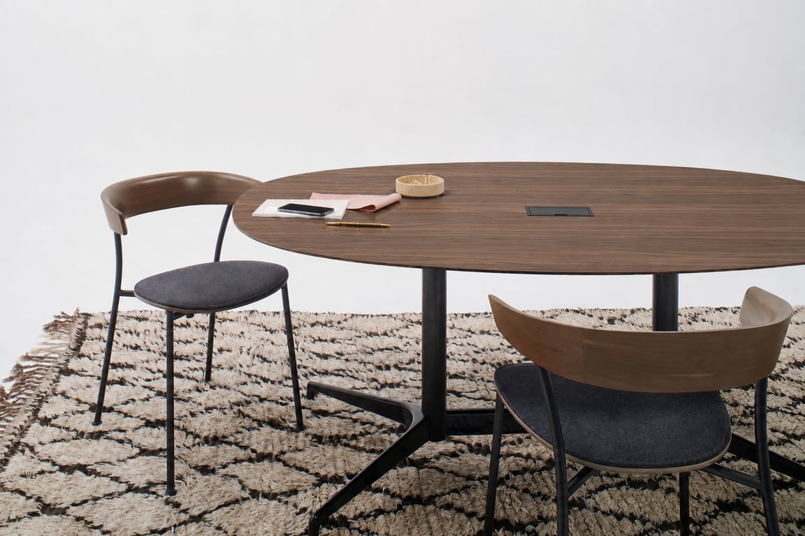 Table de réunion ovale Herman Miller