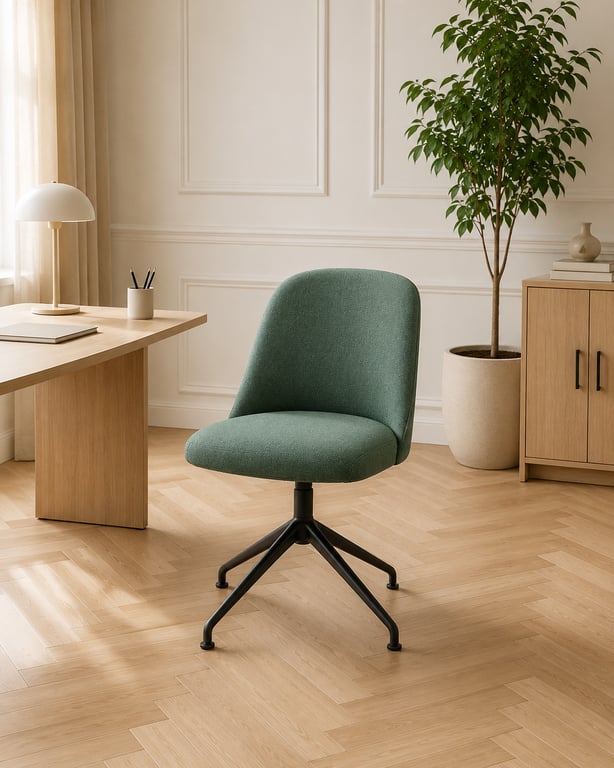 Chaise de réunion Viccarbe Aleta Vert
