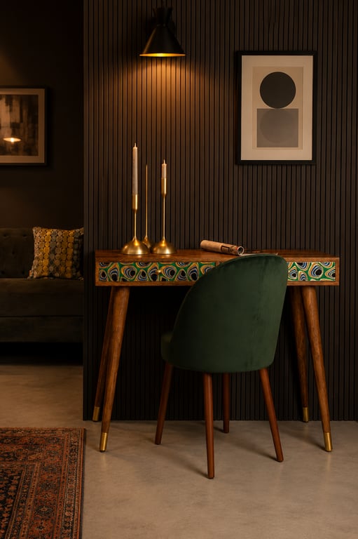 Table basse rectangulaire Dutch Bone Meena en bois