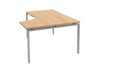 Bureau d'angle 180x120 en bois et métal - Modèle arrondi