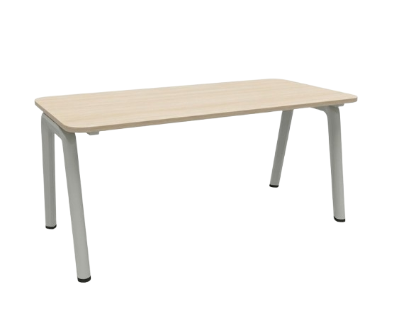 Bureau droit 140x80 Steelcase - Angle rond