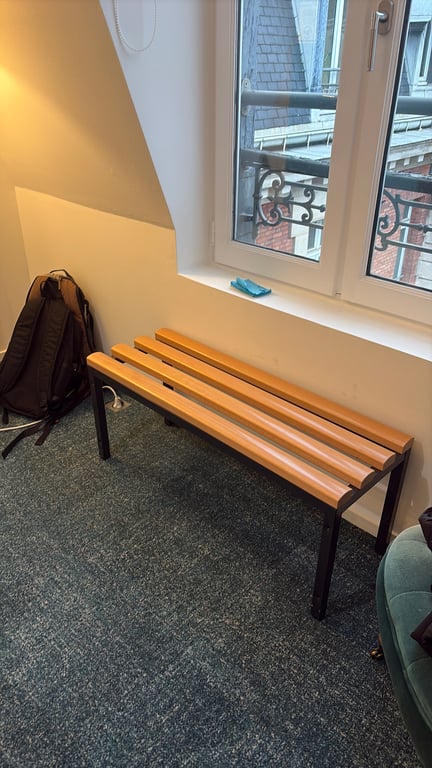 Banc Bois et métal