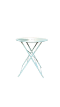 Table ronde d'extérieur 60x60 métal rabattable