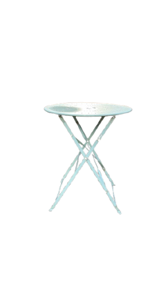 Table ronde d'extérieur 60x60 métal rabattable