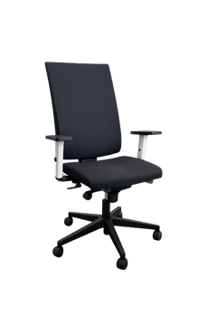 Fauteuil de bureau noir avec accoudoirs réglables