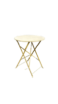 Table d'extérieur ronde 60x60 métal rabattable
