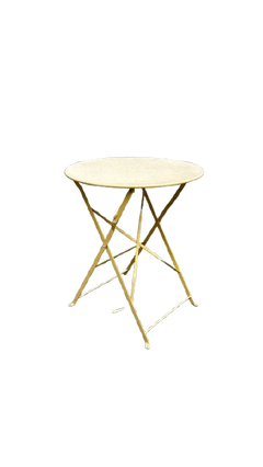 Table d'extérieur ronde 60x60 métal rabattable - 3-4