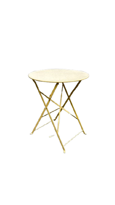 Table d'extérieur ronde 60x60 métal rabattable