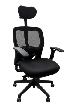 Fauteuil de bureau en résille noir