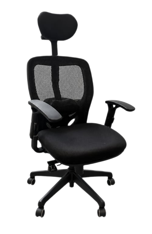 Fauteuil de bureau en résille noir