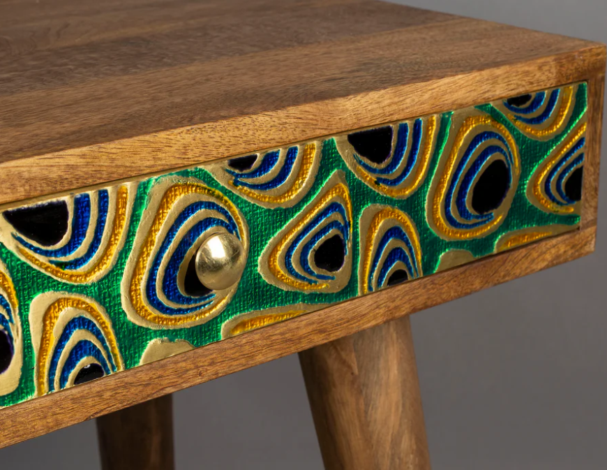 Table basse rectangulaire Dutch Bone Meena en bois