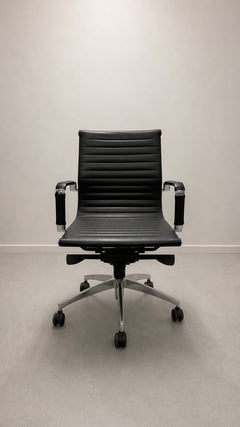 Chaise de réunion en cuir Leixin