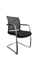Chaise de réunion Bloom résille noire