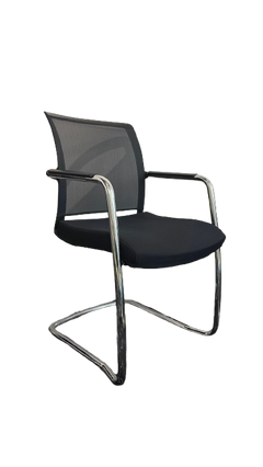 Chaise de réunion Bloom résille noire - 3-4