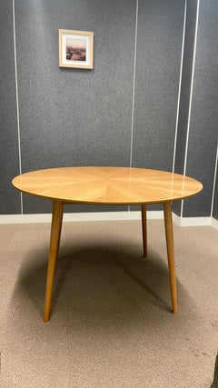 Table ronde 120x120 chêne - 3-4