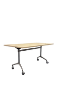 Table polyvalente 160x80 bois chromé