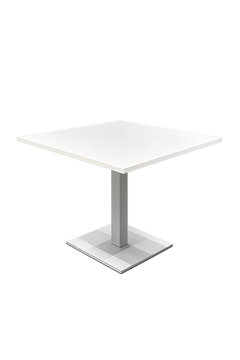 Table haute 100x100 Blanc