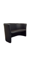 Canapé rond en cuir noir Profi Round VR2