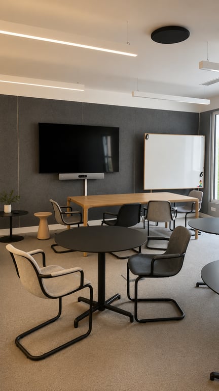Table ronde de cafétéria 80x80 Noire - Nardi Vega