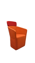 Fauteuil Bene Orange et Rouge
