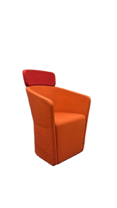 Fauteuil Bene Orange et Rouge