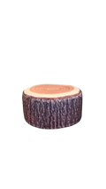 Pouf Assise en Plastique Marron Foncé