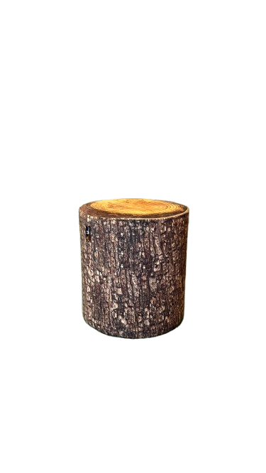 Pouf en plastique - Couleur marron foncé