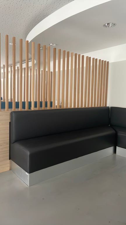 Banc en Cuir et Métal