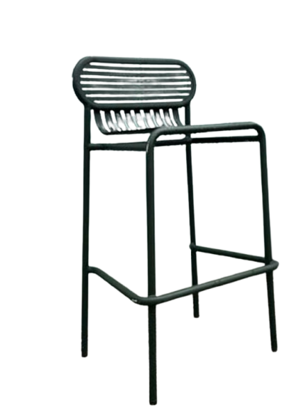 Petite Friture - Chaise/tabouret haut en métal, couleur Green House