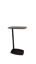 Table basse ovale en métal noir