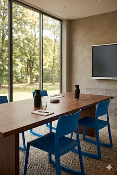 Chaise de cafétéria empilable Pacific Blue