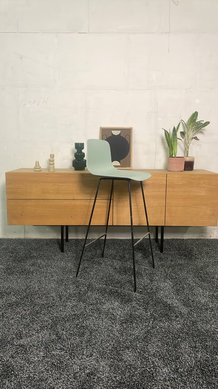 Tabouret haut Muuto Fiber Vert - 3-4