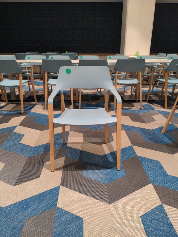 Chaise de cafétéria Brunner Halm - avec accoudoirs - face