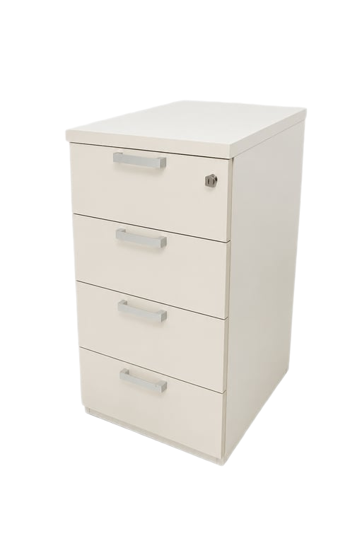Caisson 4 tiroirs blanc