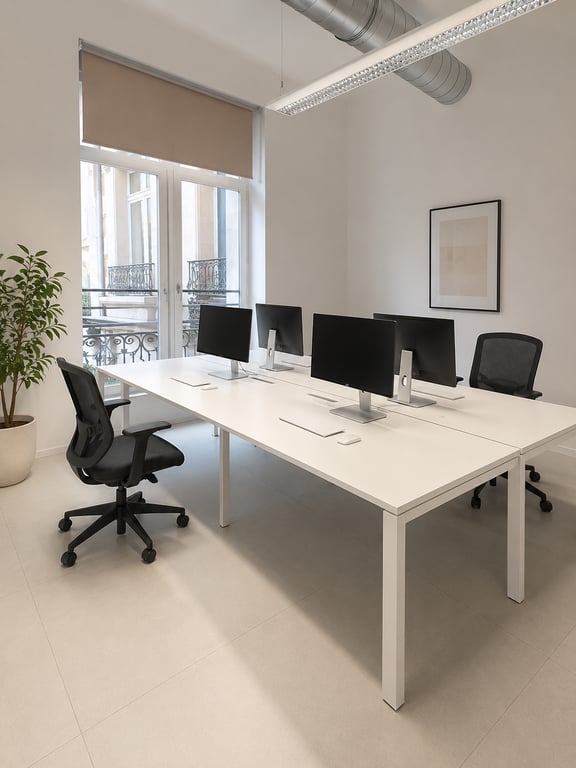 Bureau multiposte 4 places