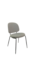Chaise de réunion en tissu gris
