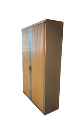 Armoire Haute en Métal avec Portes Coulissantes