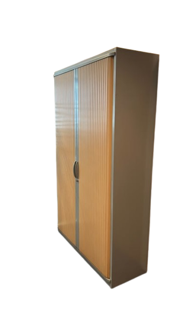 Armoire Haute en Métal avec Portes Coulissantes