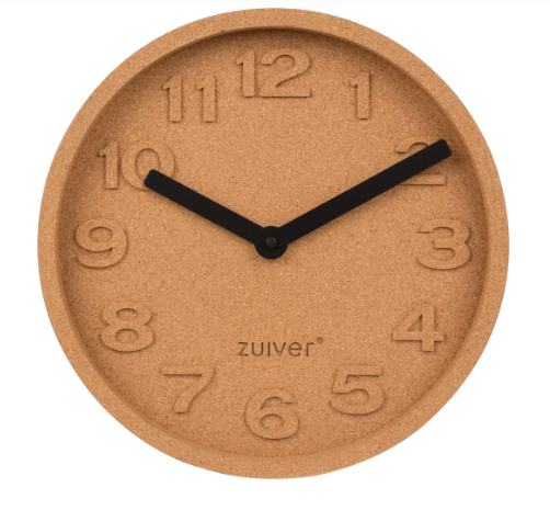 Horloge murale Zuiver Cork time
