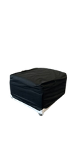 Pouf en tissu noir