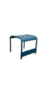 Table d'extérieur rectangulaire en métal Picton Blue