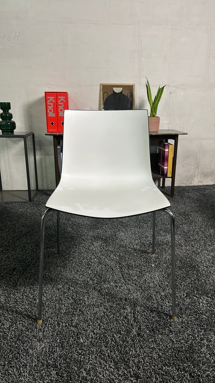 Chaise Arper Catifa 46 Blanc - face