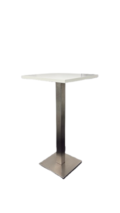 Mange-debout 60x60 Blanc Métal