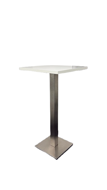 Mange-debout 60x60 Blanc Métal