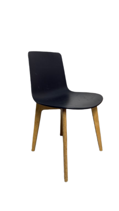 Chaise de cafétéria Enea design Noir - 3-4