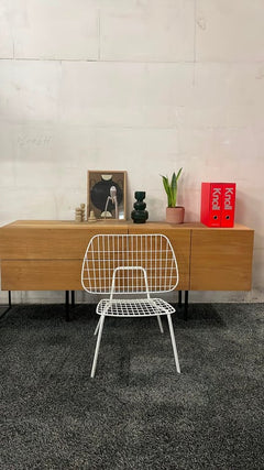 Fauteuil Audo Copenhagen WM String Blanc