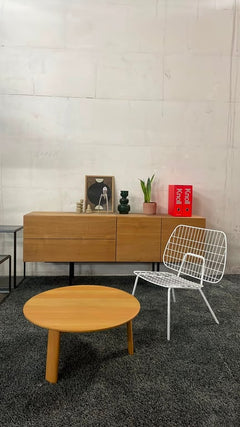 Fauteuil Audo Copenhagen WM String Blanc