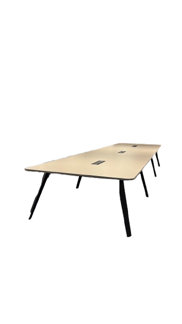 Table de réunion 150x576 cm mélaminé gris clair