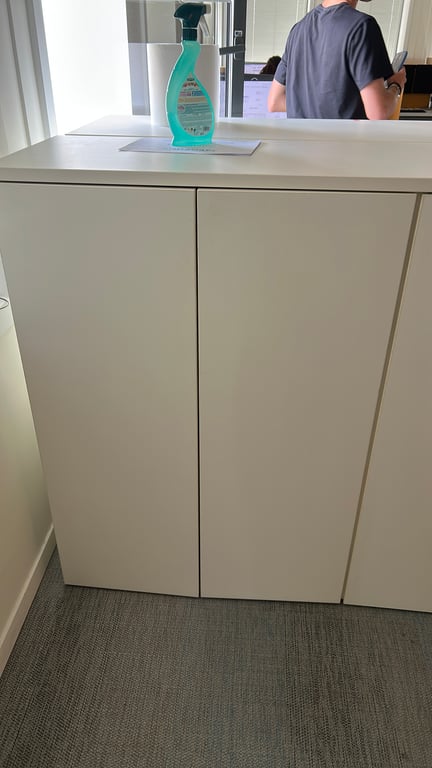 Armoire basse avec portes battantes - portes