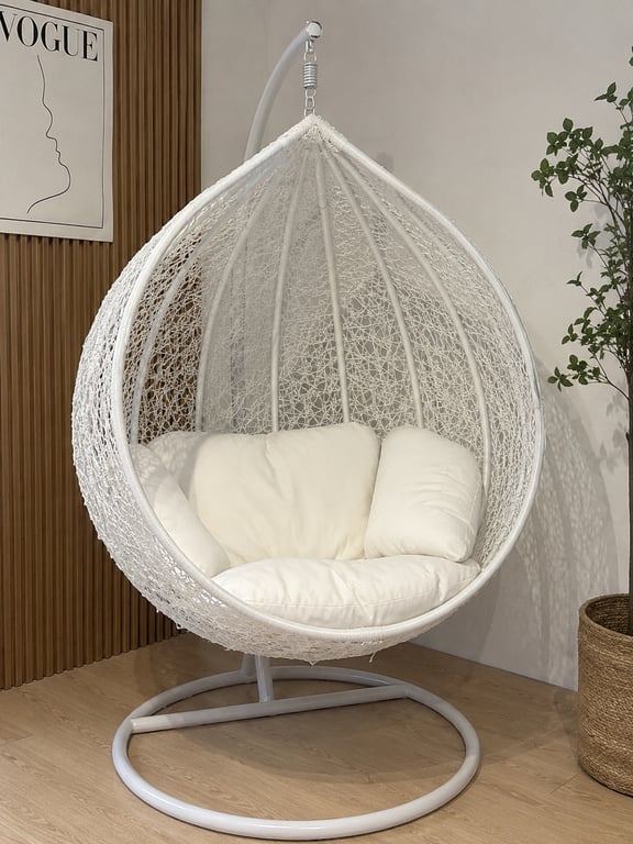 Fauteuil suspendu extérieur Blanc